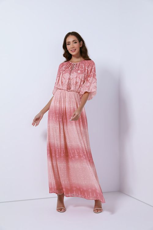 gathered waist kaftan