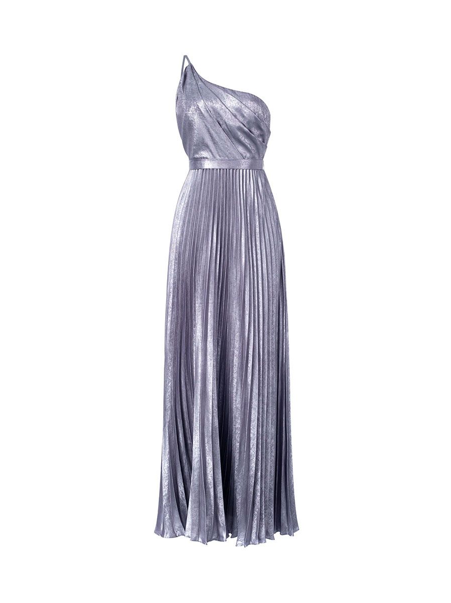 Metallic silver dress