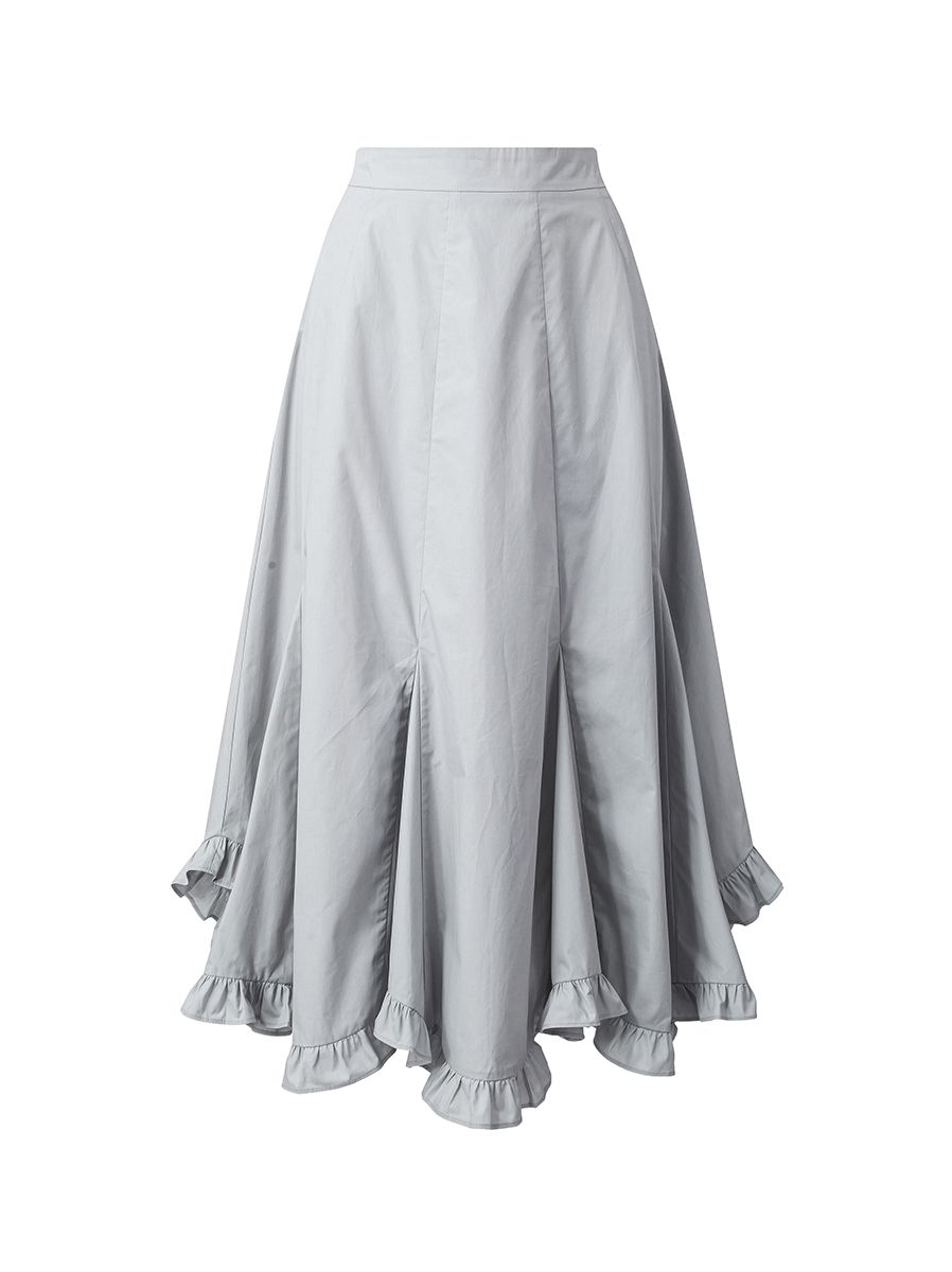 A shape godet skirt