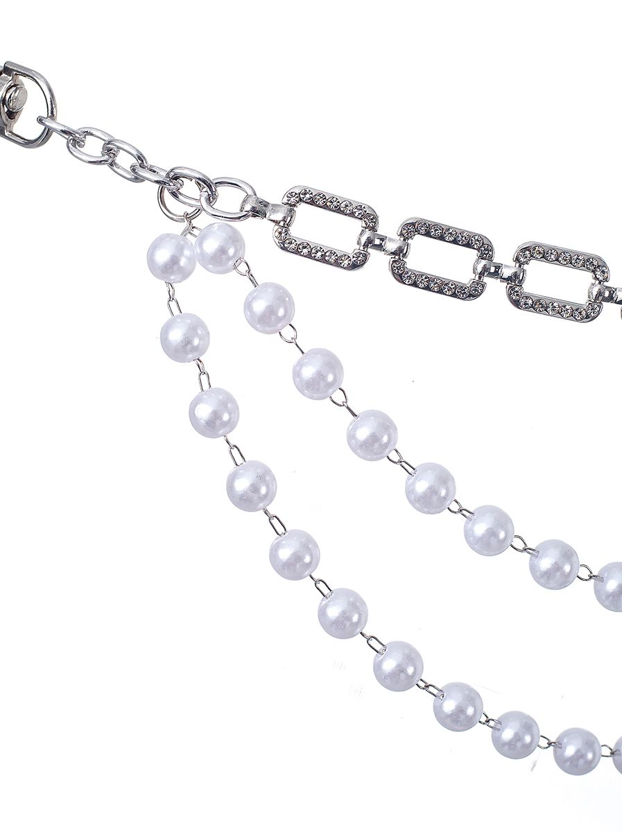 silver chain waist belt