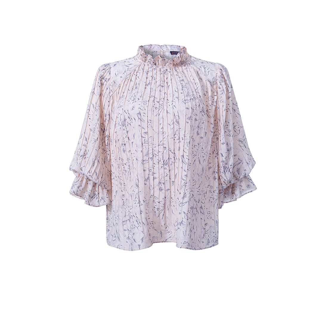 Printed chiffon blouse