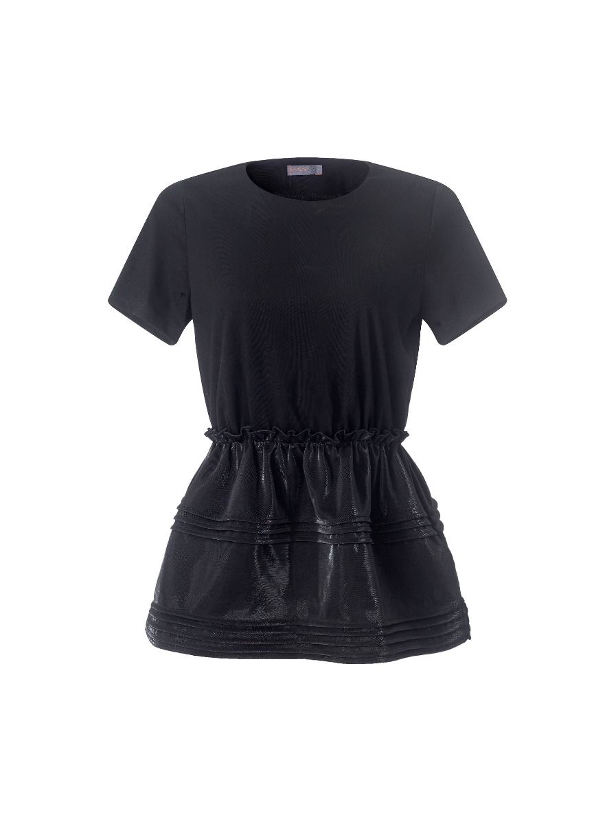 Peplum jersey top