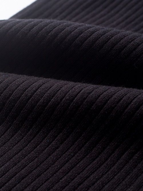 fitted ribbed-knit dress