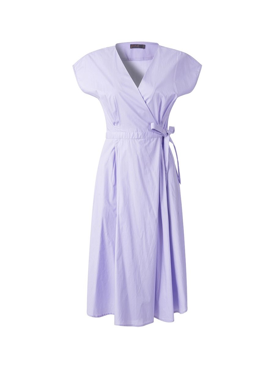 Cotton wrap dress