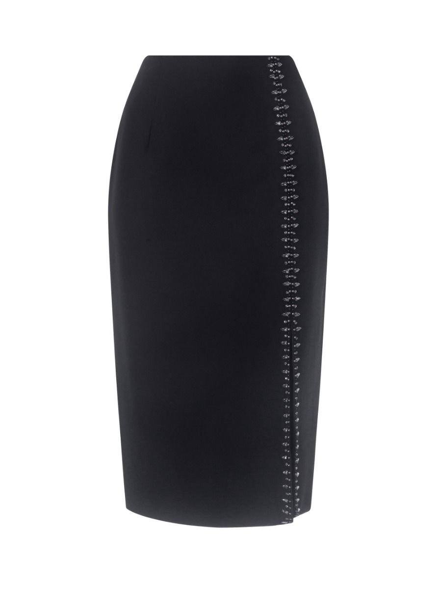 Embellished pencil skirt