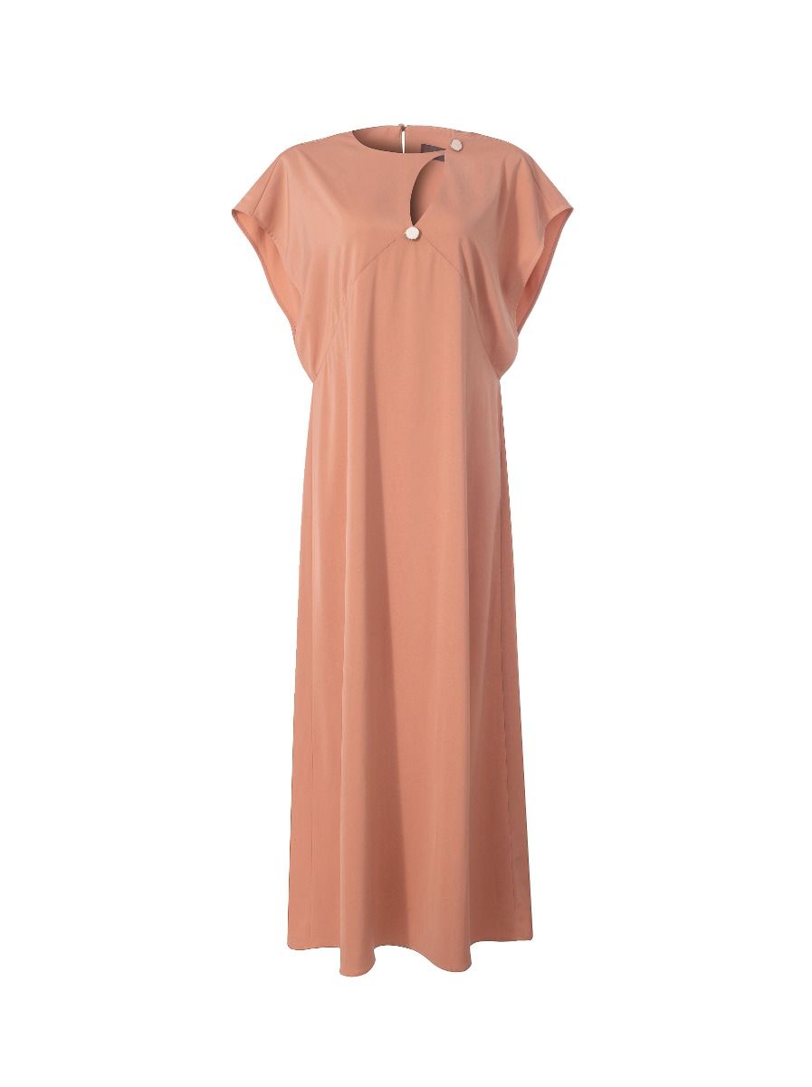 cutout neckline kaftan