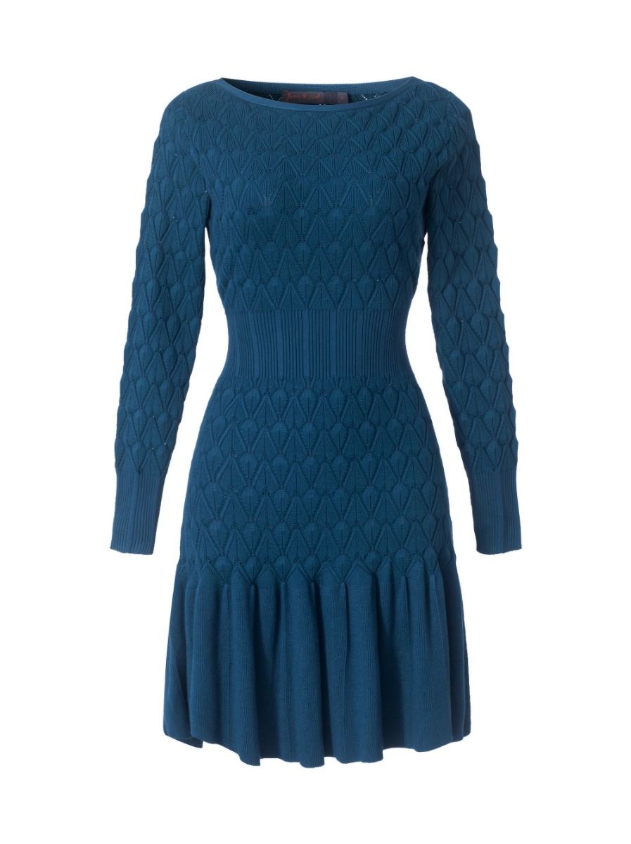 unique pattern knitted dress