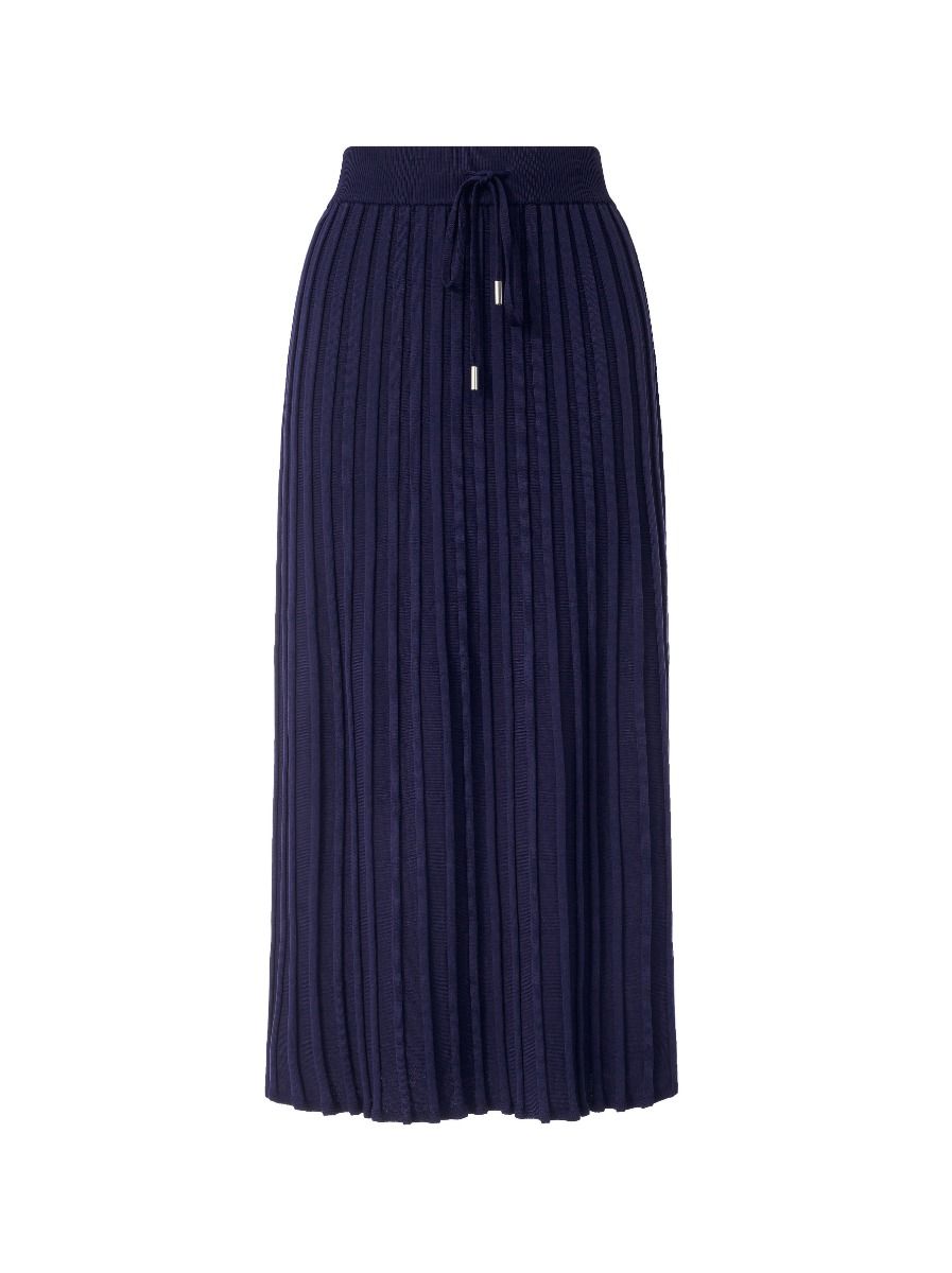 pleated maxi skirt