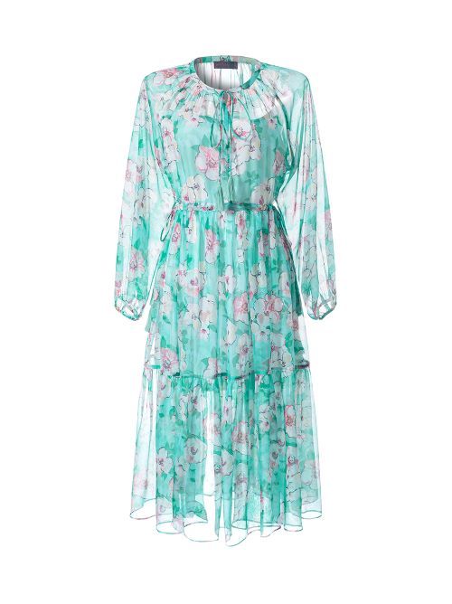 Printed chiffon dress