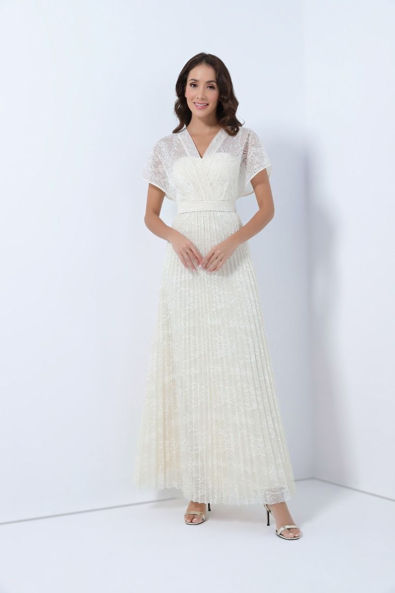 pleated Lace dress