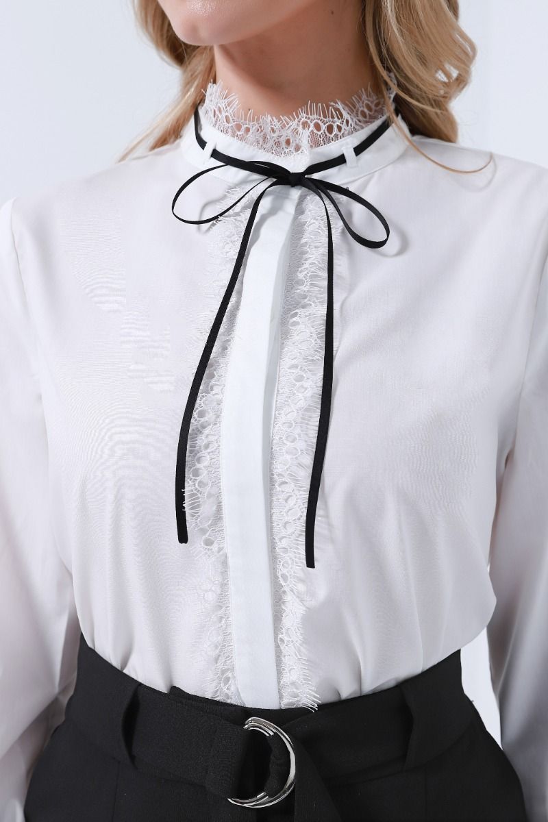 Lace detail blouse