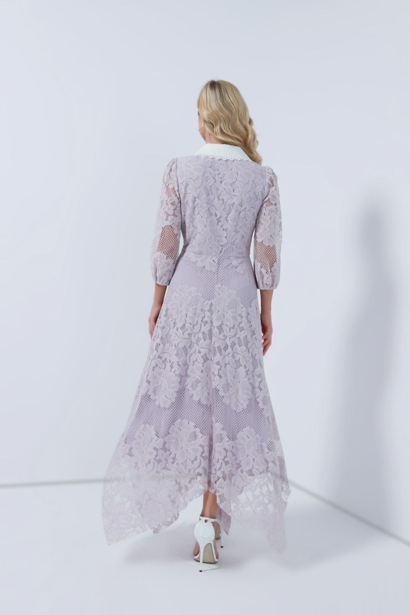 Asymmetrical lace dress