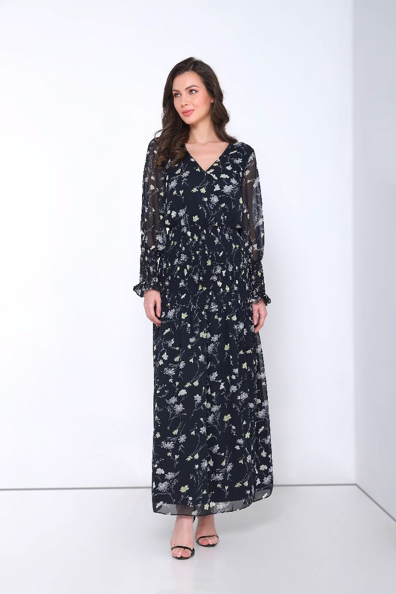 femi9 printed chiffon dress