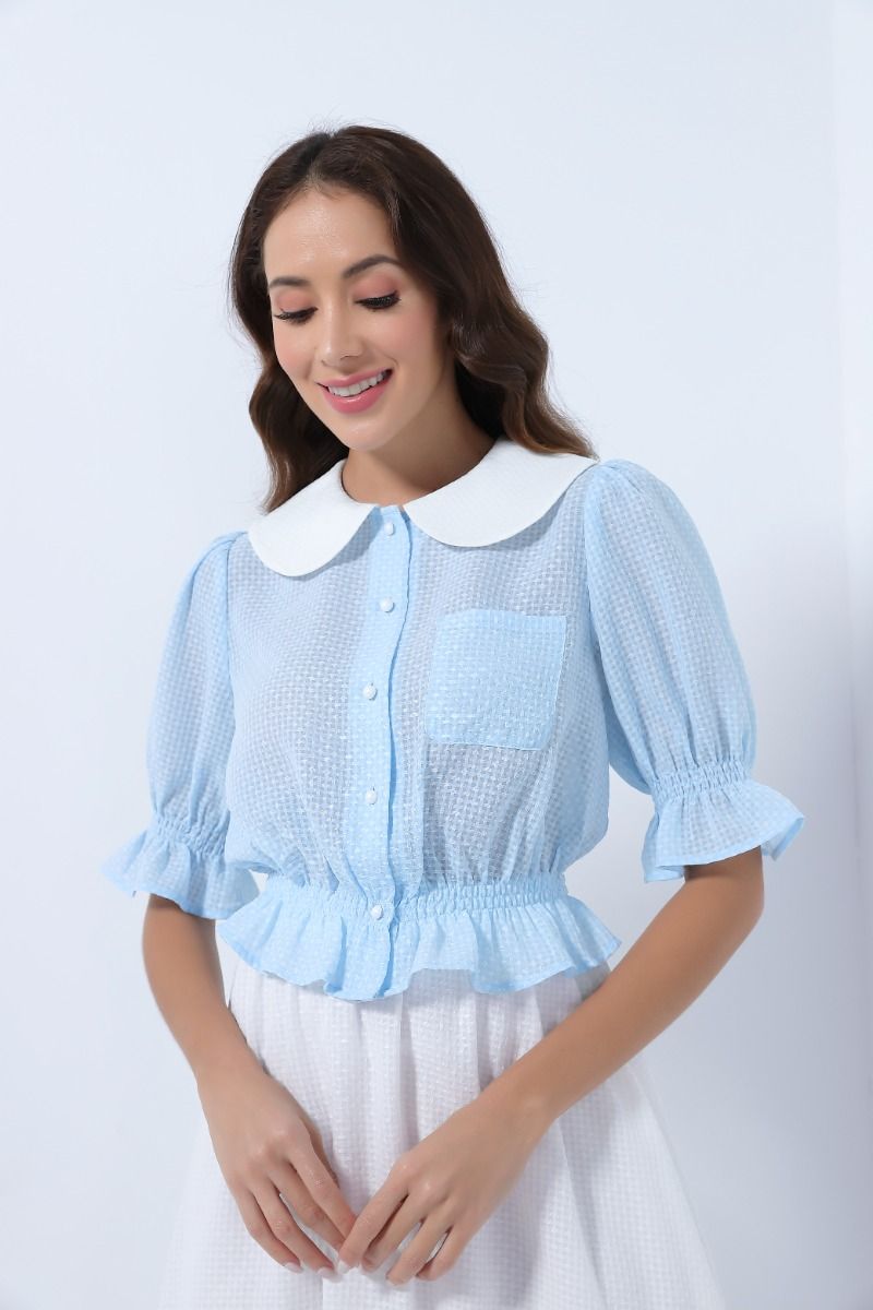 collar neckline top