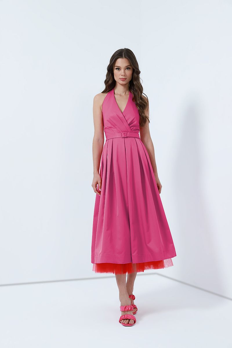 halter neckline dress