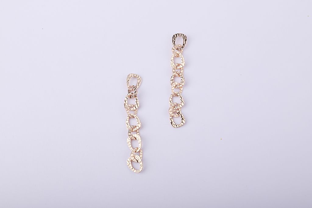 chain dropped earrings