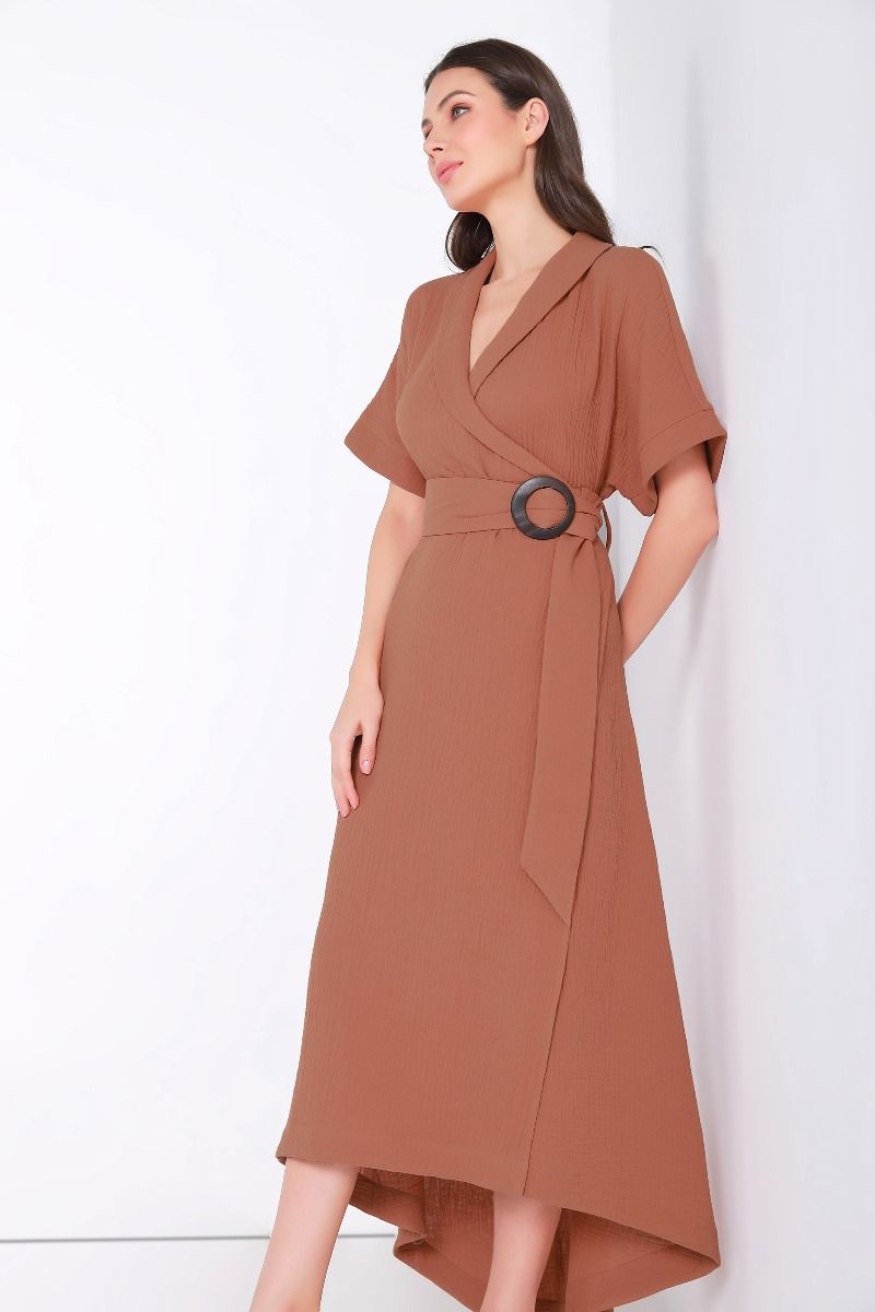 wrap buckle belt kaftan