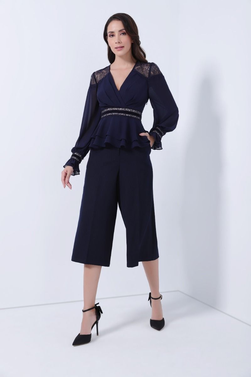 wide leg culottes pants