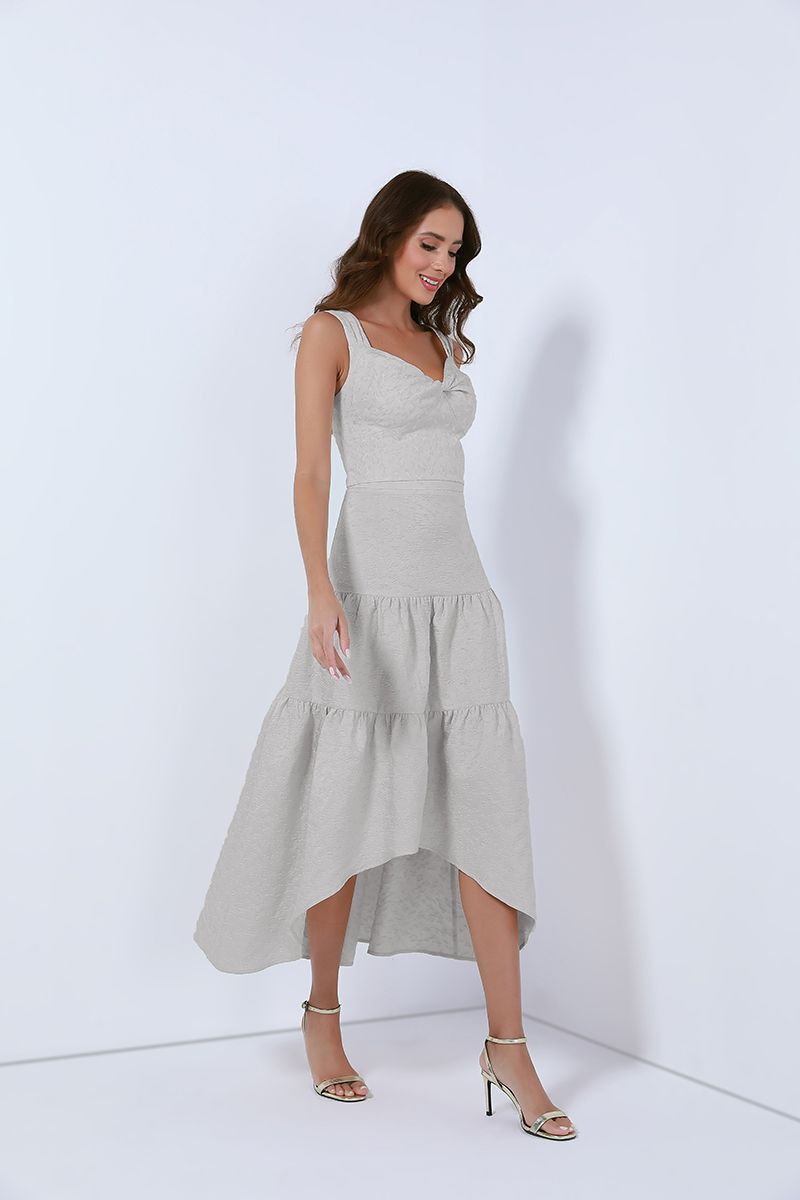 asymmetrical jacqaurd skirt