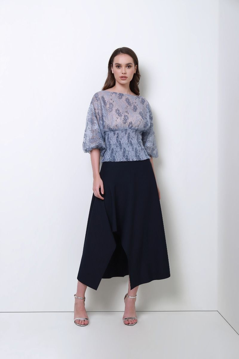 femi9 asymmetrical ruffled skirt