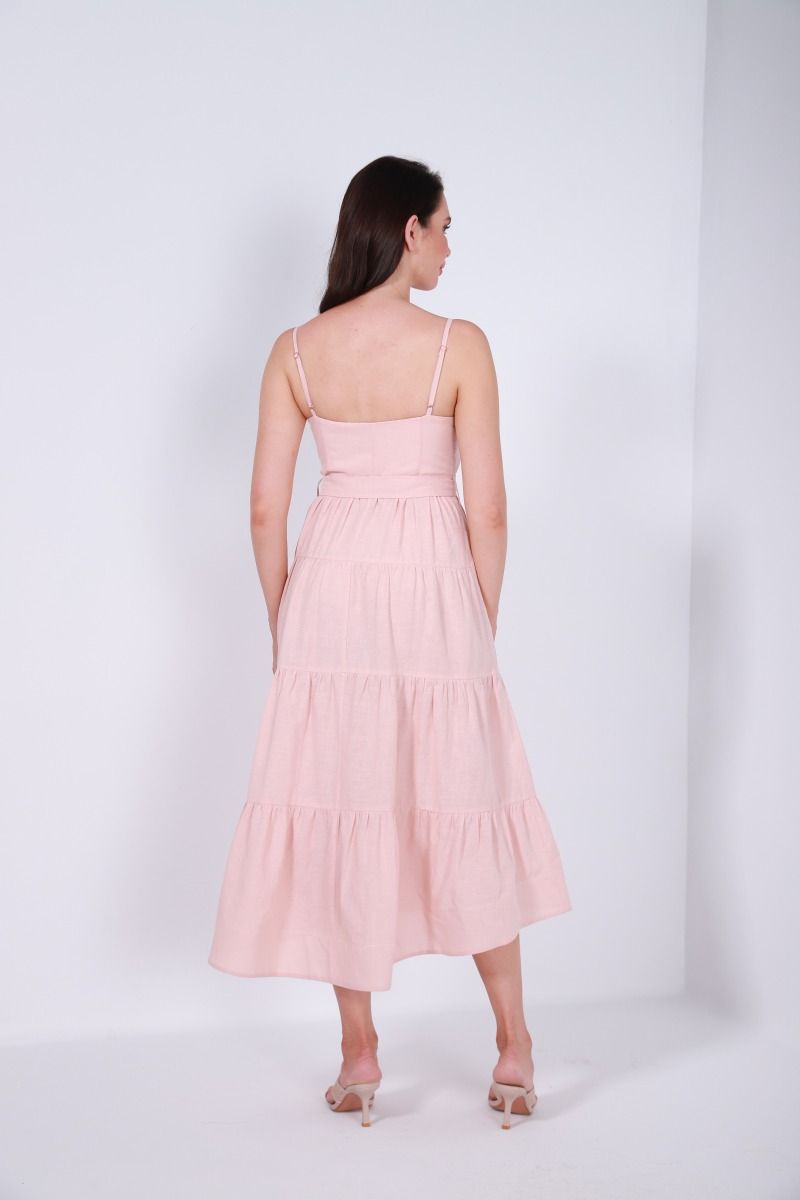 Pleated layered dress