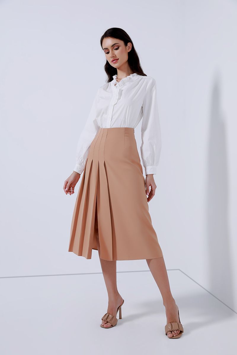 Side pleats skirt