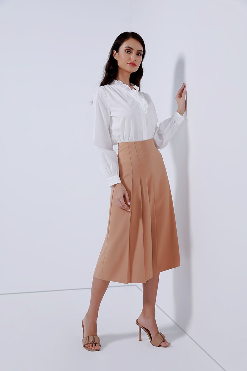 Side pleats skirt