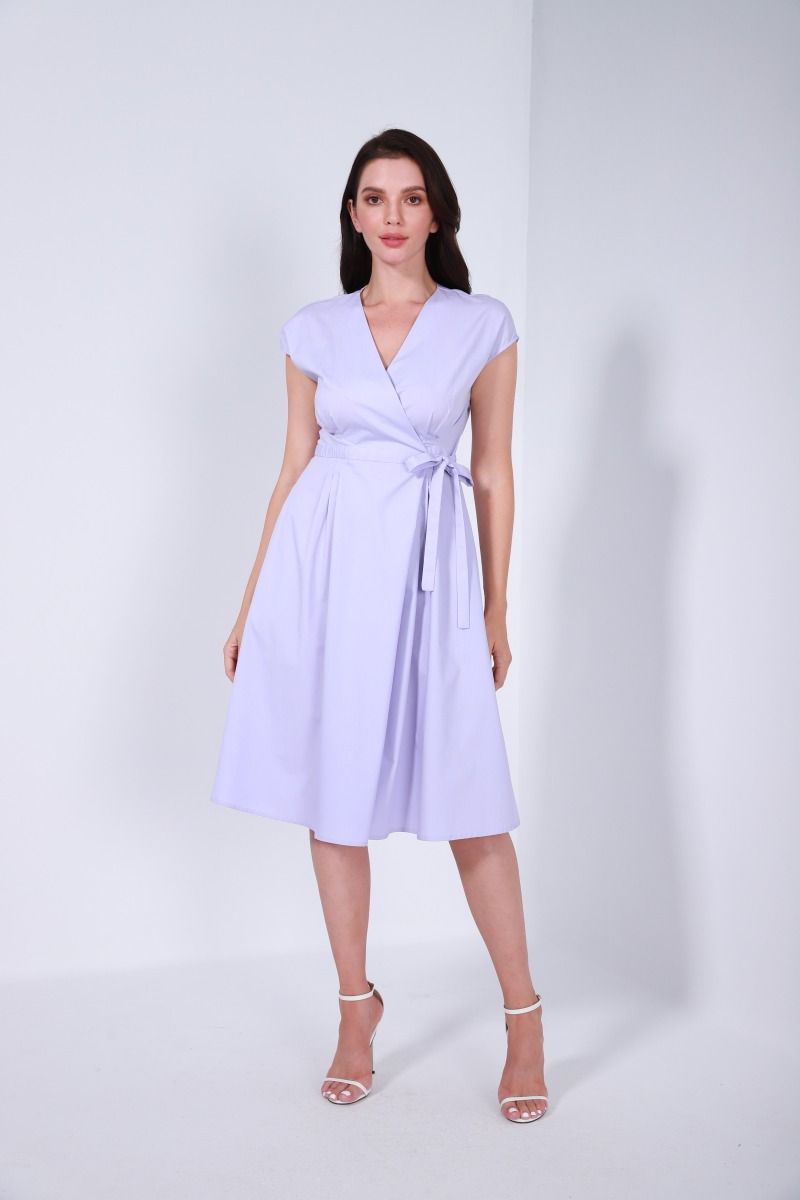 Cotton wrap dress