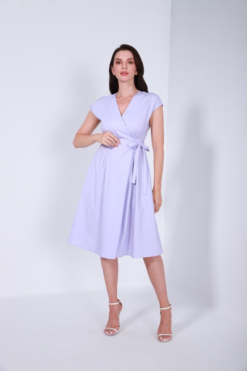 Cotton wrap dress