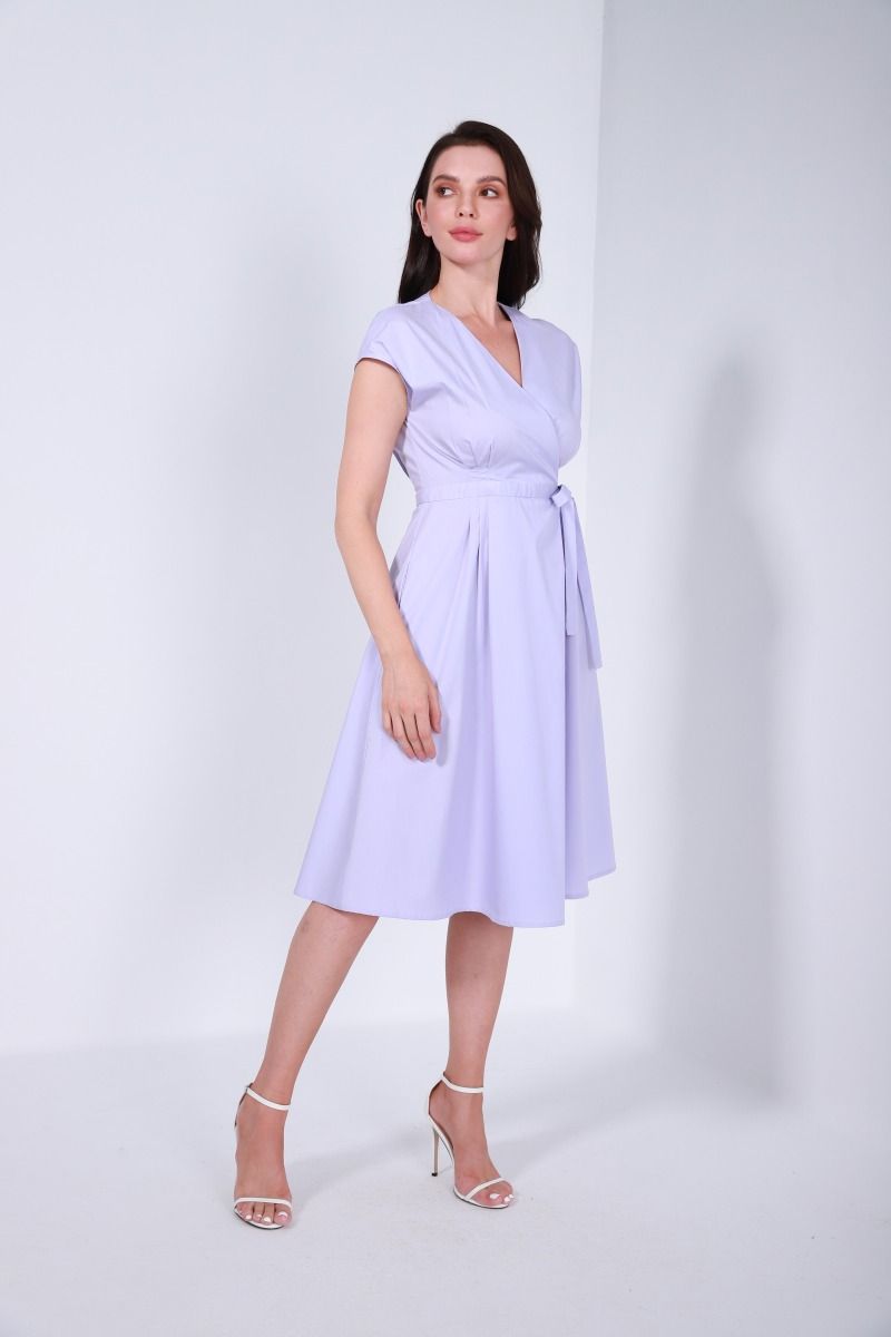 Cotton wrap dress