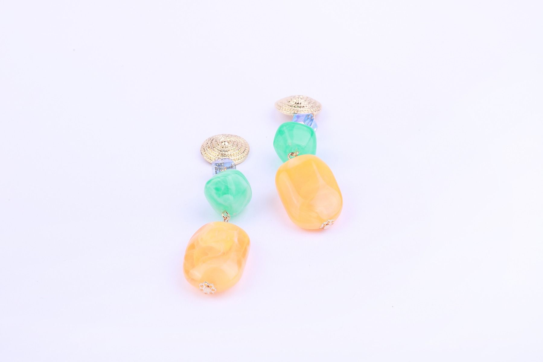 Dropped stones earrings