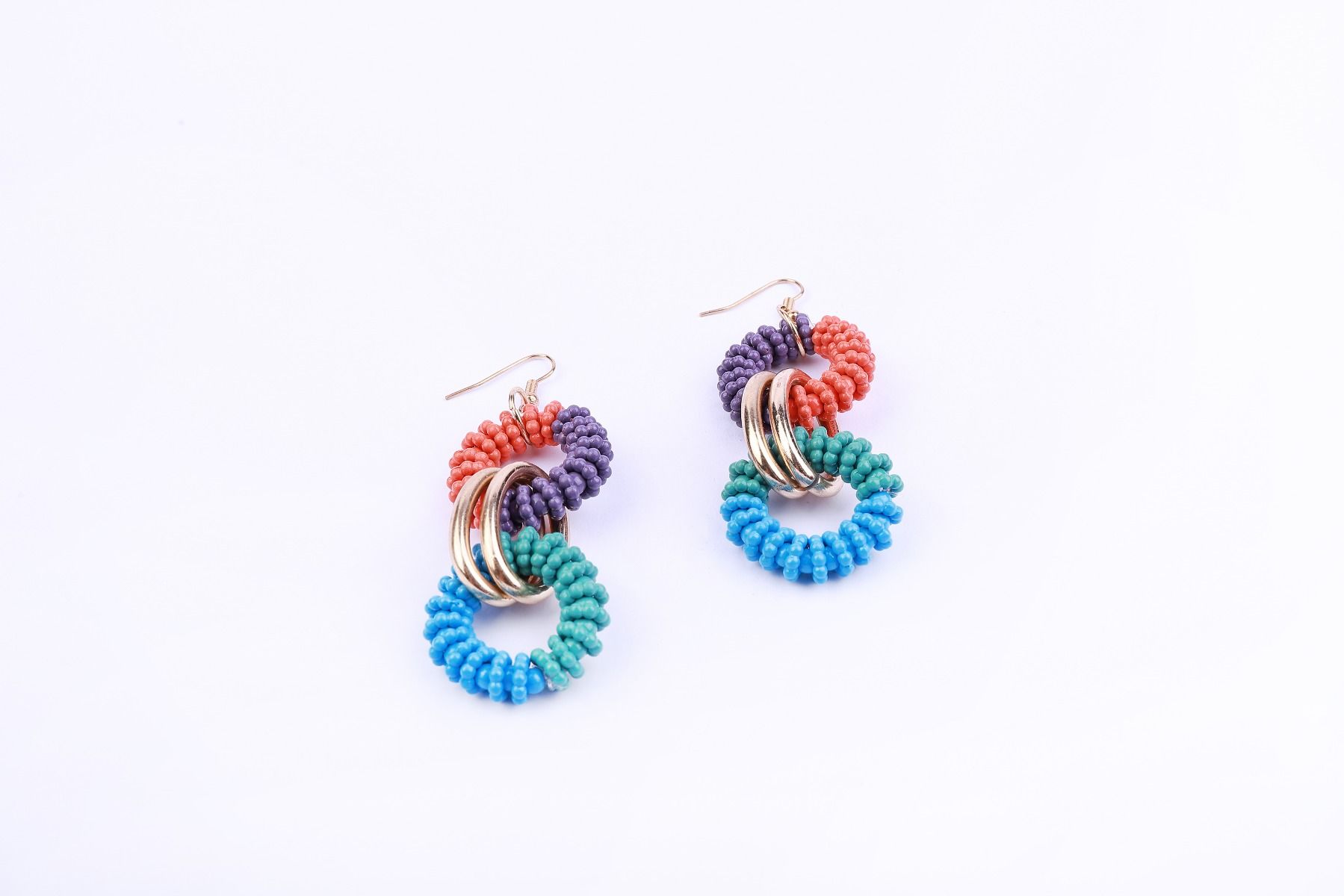 dropped beaded earrings