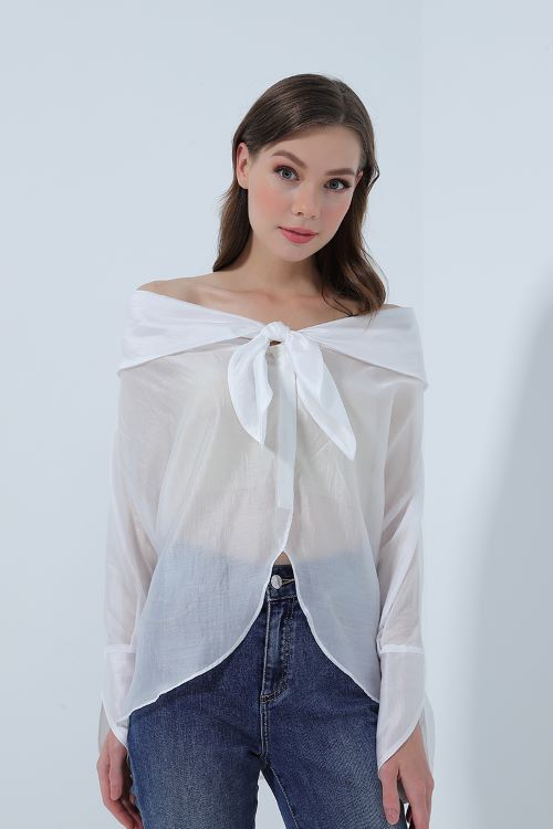 off-shoulder shirt