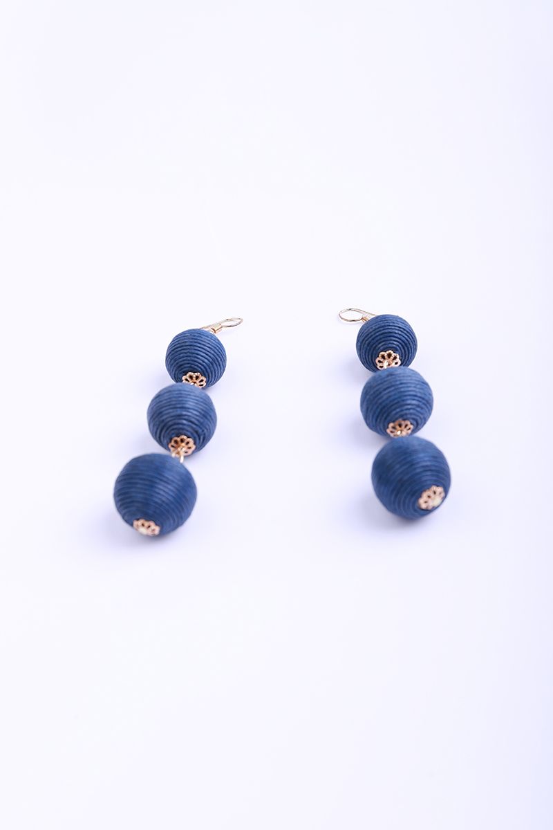 dropped blue earrings