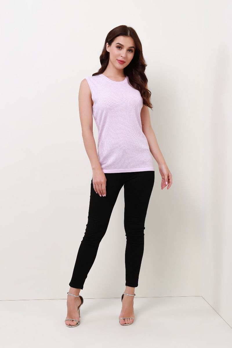 round neckline knitted top