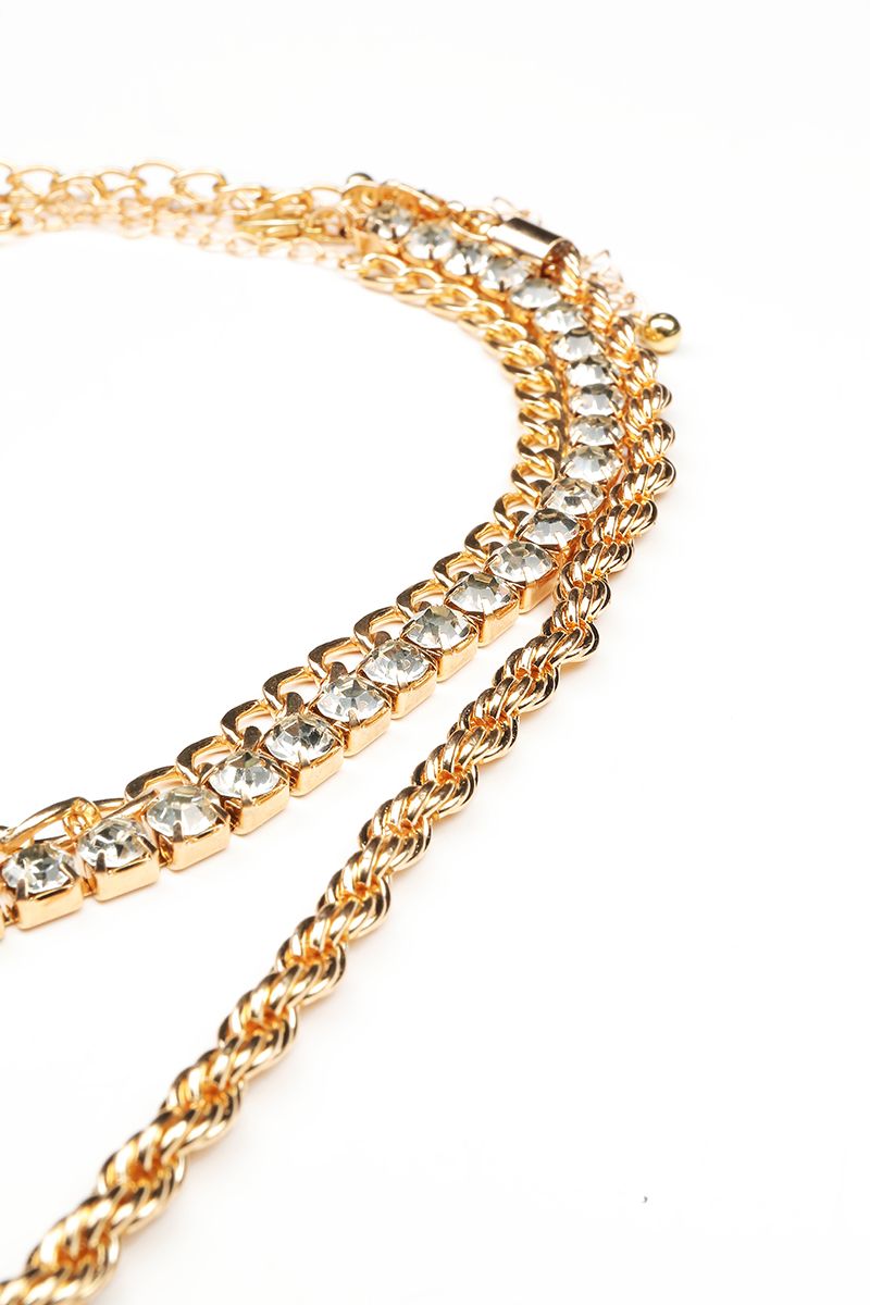 multi layer chain necklace