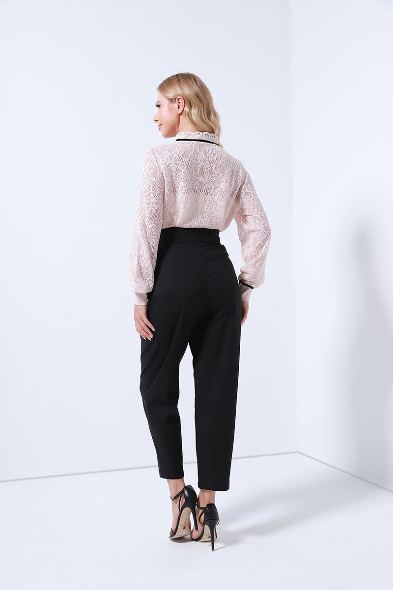 high waist cropped pants