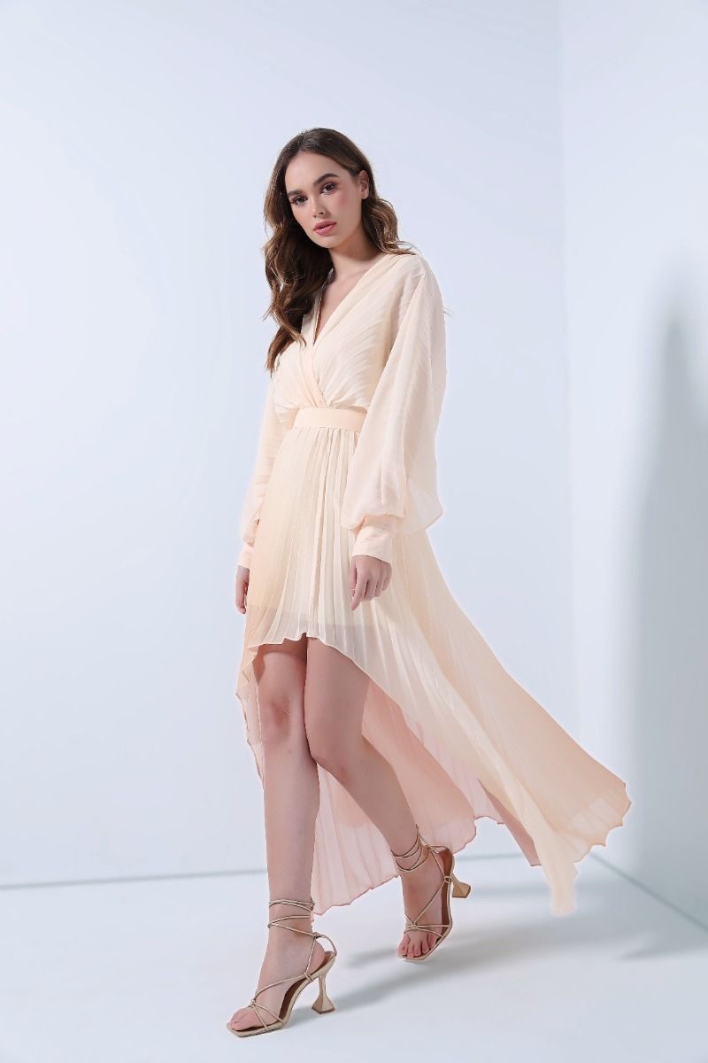 High-Low chiffon dress