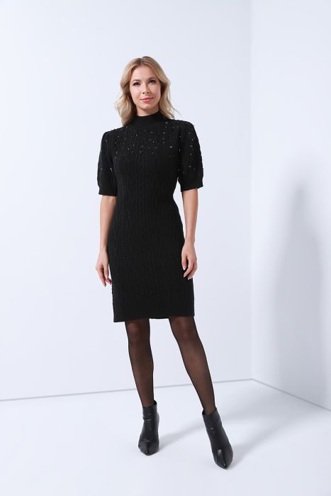 rhinesone embellished dress