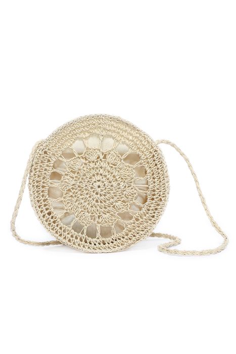 Round woven bag