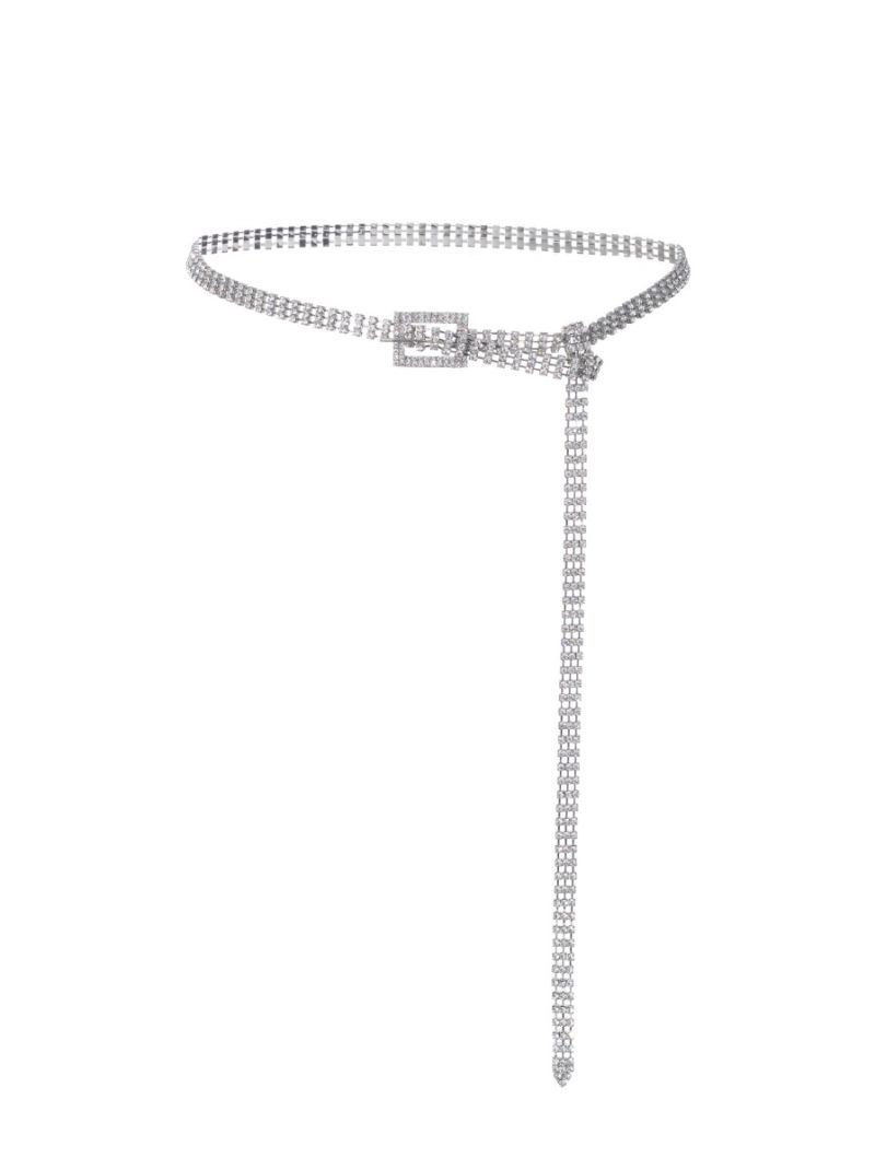 silver chain waist belt