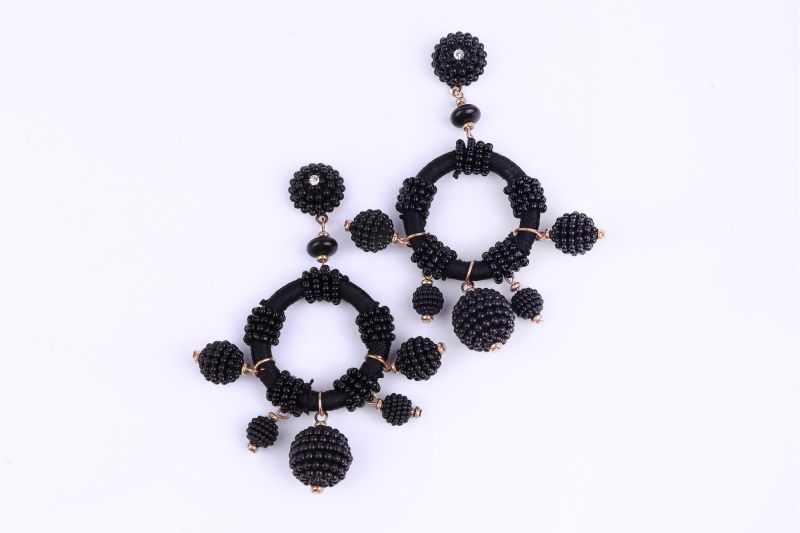 Beaded drop earrings 